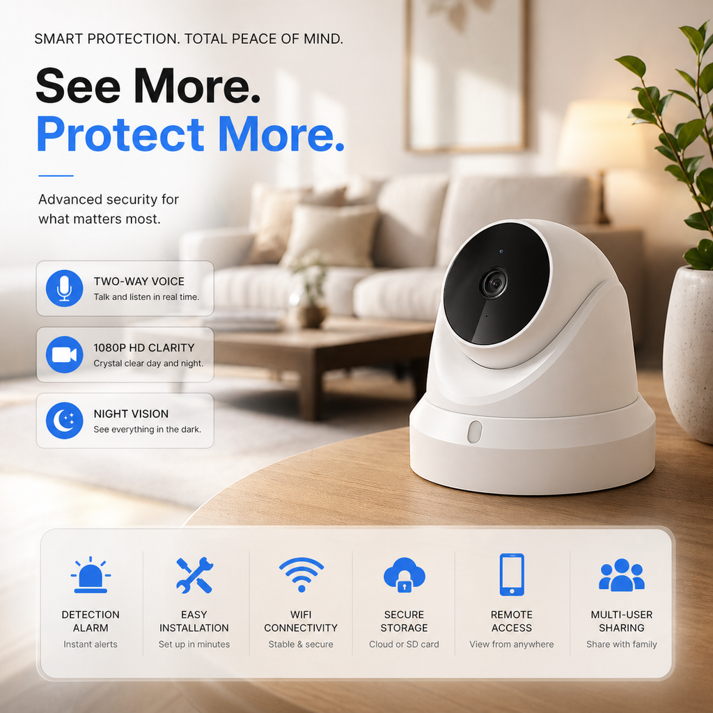 IP WiFi Camera Baby Monitor Home Security Camera