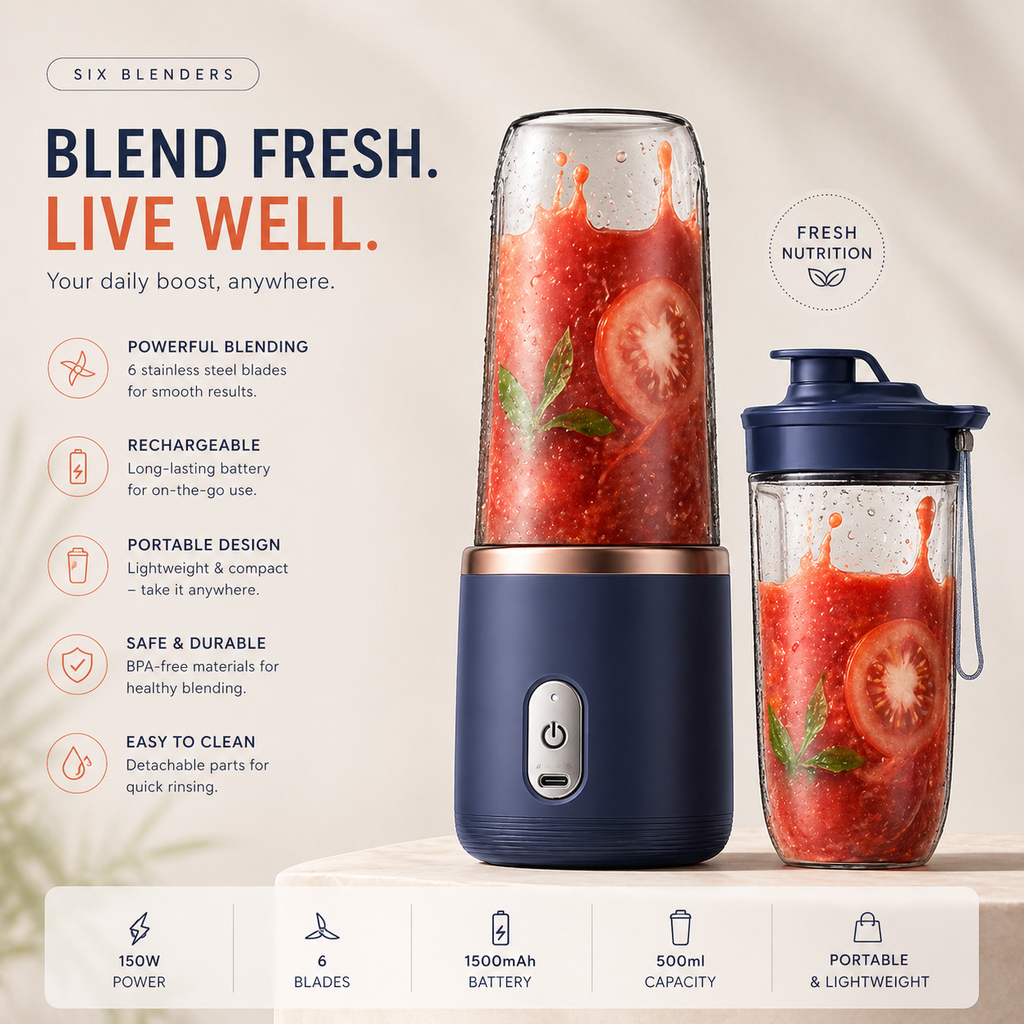High Quality Twin Gear Portable Juice Blender