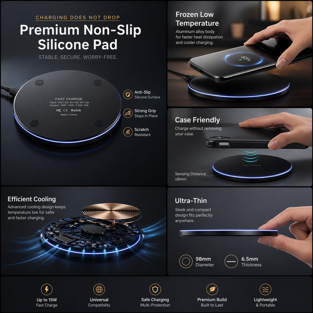 Dragon W9 30W Wireless Charging Pad